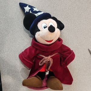 Disney Mickey Mouse Sorcerer Plush - Red, Blue, Black